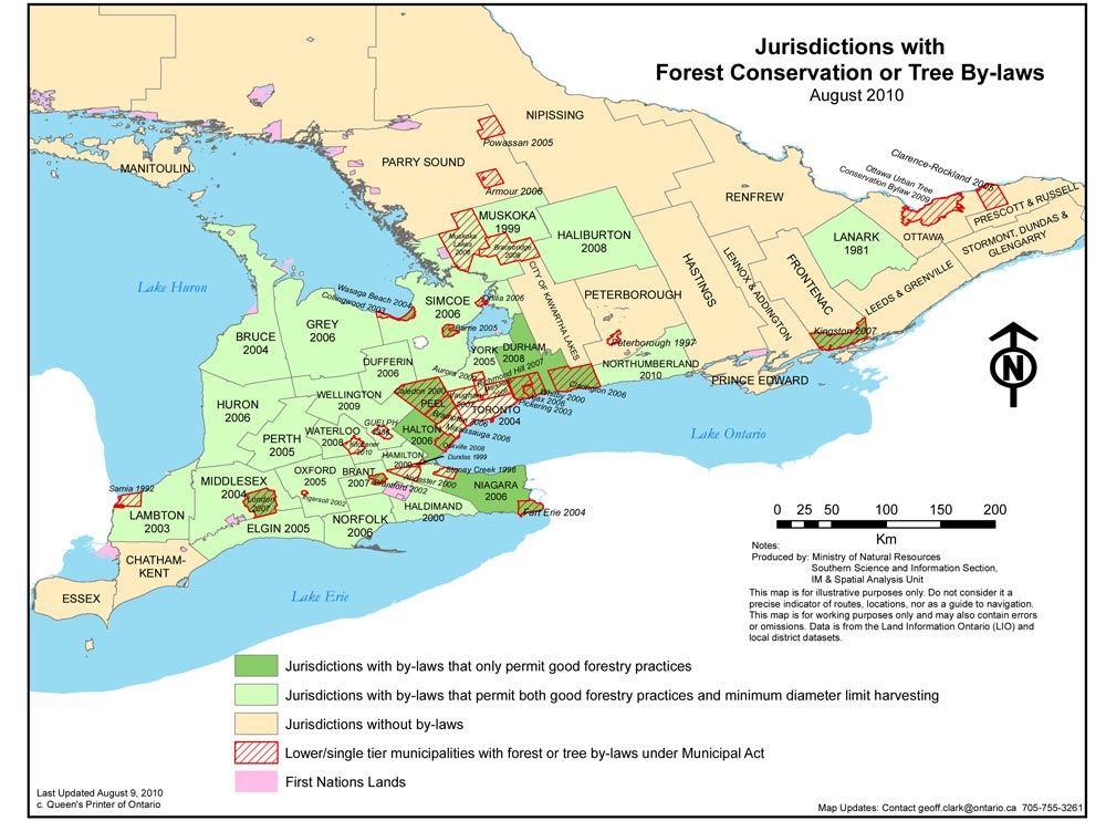 Forest Conservation Bylaws in Ontario